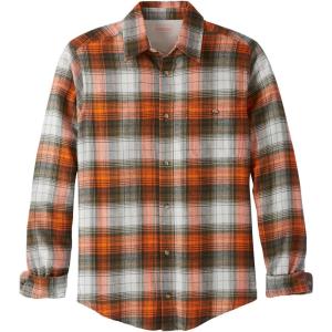 imageKingSize Mens Big ampamp Tall Boulder Creek Flannel ShirtBright Orange Plaid