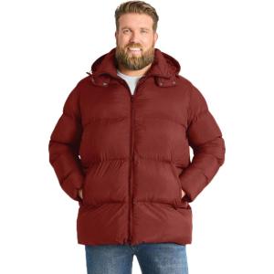 imageKingSize Mens Big ampamp Tall Hipster Quilted PufferMountain Red