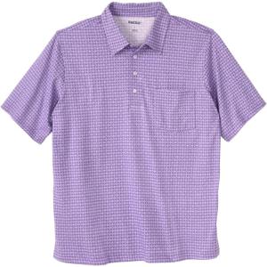 imageKingSize Mens Big ampamp Tall Lightweight Jersey PoloPurple Diamond