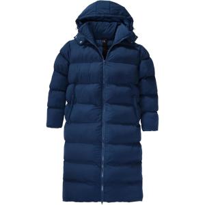 imageKingSize Mens Big ampamp Tall Long Quilted Puffer CoatDark Blue