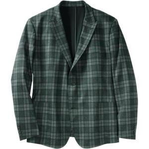 imageKingSize Mens Big ampamp Tall Tall Ultra Comfort Stretch BlazerGreen Plaid