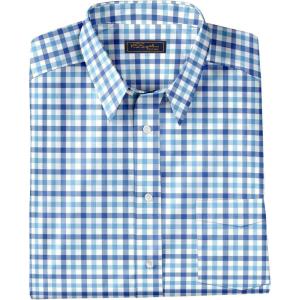 imageKingSize Mens Big ampamp Tall Tall WrinkleFree Dress ShirtBlue Check