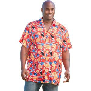 imageKingSize Mens Big ampamp Tall Tropical Rayon ShortSleeve ShirtTropical Fruit