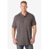 imageLiberty Blues by Kingsize Mens Big ampamp Tall ShrinkLess Pocket Piqu PoloHeather Slate