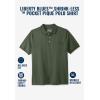 imageLiberty Blues by Kingsize Mens Big ampamp Tall ShrinkLess Pocket Piqu PoloOxblood