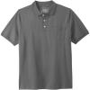 imageLiberty Blues by Kingsize Mens Big ampamp Tall ShrinkLess Pocket Piqu PoloHeather Slate