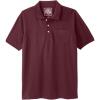 imageLiberty Blues by Kingsize Mens Big ampamp Tall ShrinkLess Pocket Piqu PoloOxblood