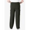 imageKingSize Mens Big ampamp Tall Explorer Plush Fleece Cargo PantsForest Green