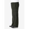 imageKingSize Mens Big ampamp Tall Explorer Plush Fleece Cargo PantsForest Green