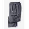 imageKingSize Mens Big ampamp Tall Tall Fleece Cargo PantsHeather Deep Burgundy