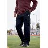 imageKingSize Mens Big ampamp Tall Tall Fleece Cargo PantsHeather Deep Burgundy