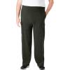 imageKingSize Mens Big ampamp Tall Explorer Plush Fleece Cargo PantsForest Green