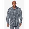 imageKingSize Mens Big ampamp Tall Tall The NoTuck Casual ShirtGrey Geo