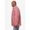 imageKingSize Mens Big ampamp Tall Tall The NoTuck Casual ShirtRed Geo
