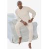 imageKingSize Mens Big ampamp Tall Heavyweight Thermal VNeck Underwear ShirtHeather Oatmeal