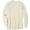 imageKingSize Mens Big ampamp Tall Heavyweight Thermal VNeck Underwear ShirtHeather Oatmeal