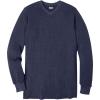 imageKingSize Mens Big ampamp Tall Heavyweight Thermal VNeck Underwear ShirtNavy