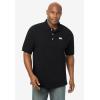 imageKingSize Mens Big ampamp Tall ShrinkLess Classic Cotton Polo ShirtBlack Flag Embroidery