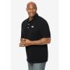 imageKingSize Mens Big ampamp Tall ShrinkLess Classic Cotton Polo ShirtBlack Flag Embroidery