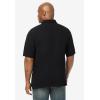 imageKingSize Mens Big ampamp Tall ShrinkLess Classic Cotton Polo ShirtBlack Flag Embroidery