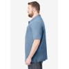 imageKingSize Mens Big ampamp Tall ShrinkLess Classic Cotton Polo ShirtHeather Blue
