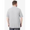 imageKingSize Mens Big ampamp Tall ShrinkLess Classic Cotton Polo ShirtHeather Grey