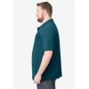 imageKingSize Mens Big ampamp Tall ShrinkLess Classic Cotton Polo ShirtHeather Midnight Teal