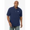 imageKingSize Mens Big ampamp Tall ShrinkLess Classic Cotton Polo ShirtNavy Flag Embroidery