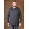 imageKingSize Mens Big ampamp Tall Tall WaffleKnit Thermal Henley TeeHeather Charcoal