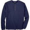 imageKingSize Mens Big ampamp Tall Tall WaffleKnit Thermal Henley TeeNavy