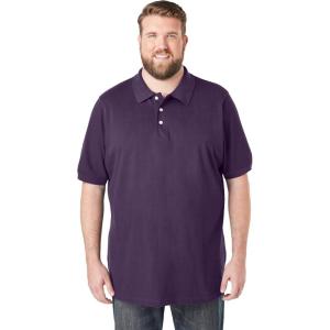 imageKingSize Mens Big ampamp Tall ShrinkLess Classic Cotton Polo ShirtBlackberry