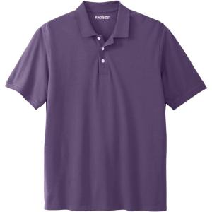 imageKingSize Mens Big ampamp Tall ShrinkLess Classic Cotton Polo ShirtVintage Purple