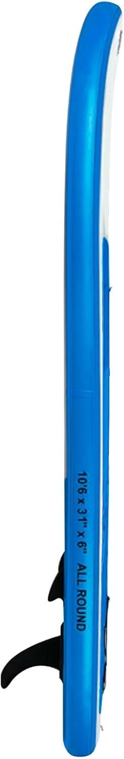 Abahub Inflatable SUP Wide 106quot x 31quot34quot x 106quot iSUP Blue Standup Paddleboard with Adjustable SUP Kayak Paddle for Yoga Paddle Board Kayaking Surf Canoe Fishing31 Blue lite
