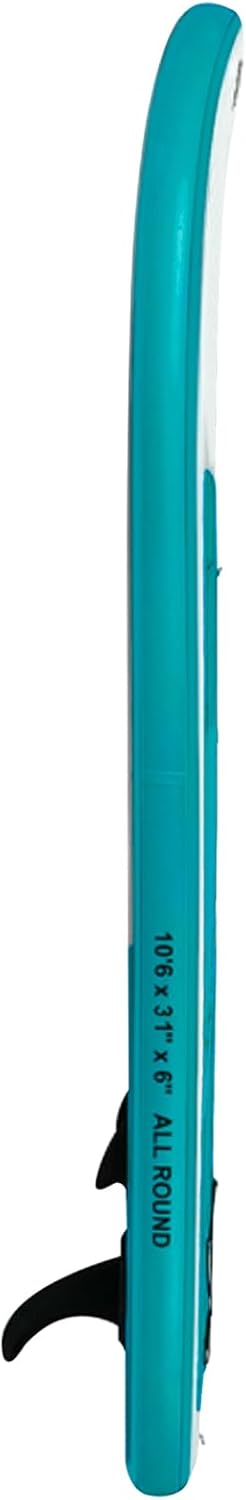 Abahub Inflatable SUP Wide 106quot x 31quot34quot x 106quot iSUP Blue Standup Paddleboard with Adjustable SUP Kayak Paddle for Yoga Paddle Board Kayaking Surf Canoe Fishing31 Green lite