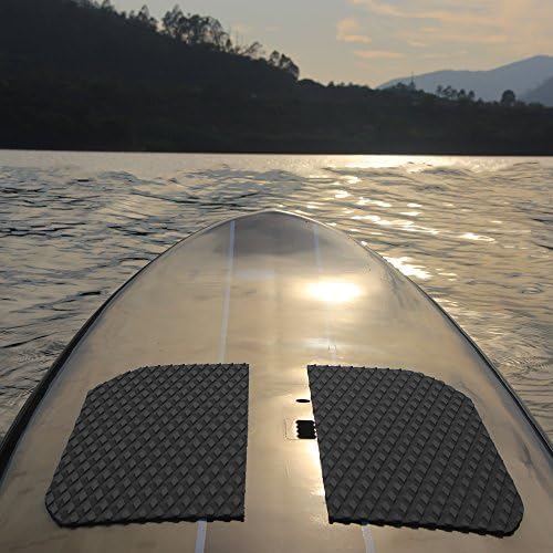 Abahub NonSlip Traction Pad 12 Pieces Deck Grip Mat 30in x 20in Trimmable EVA Sheet 3M Adhesive for Boat Kayak Skimboard Surfboard SUP BlackGrayWhiteGreenNavy BlueOrangeGray
