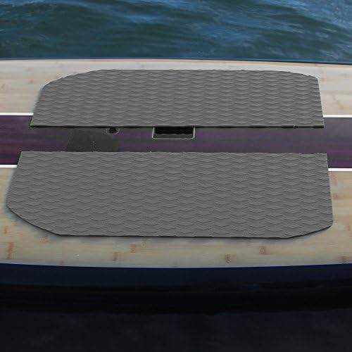 Abahub NonSlip Traction Pad 12 Pieces Deck Grip Mat 30in x 20in Trimmable EVA Sheet 3M Adhesive for Boat Kayak Skimboard Surfboard SUP BlackGrayWhiteGreenNavy BlueOrangeGray