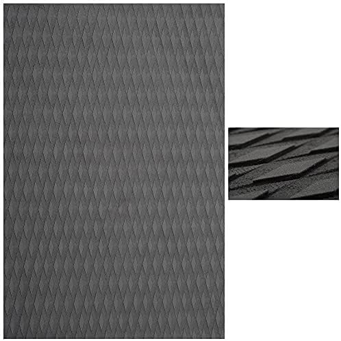 Abahub NonSlip Traction Pad 12 Pieces Deck Grip Mat 30in x 20in Trimmable EVA Sheet 3M Adhesive for Boat Kayak Skimboard Surfboard SUP BlackGrayWhiteGreenNavy BlueOrangeGray