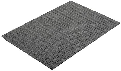 Abahub NonSlip Traction Pad 12 Pieces Deck Grip Mat 30in x 20in Trimmable EVA Sheet 3M Adhesive for Boat Kayak Skimboard Surfboard SUP BlackGrayWhiteGreenNavy BlueOrangeGray