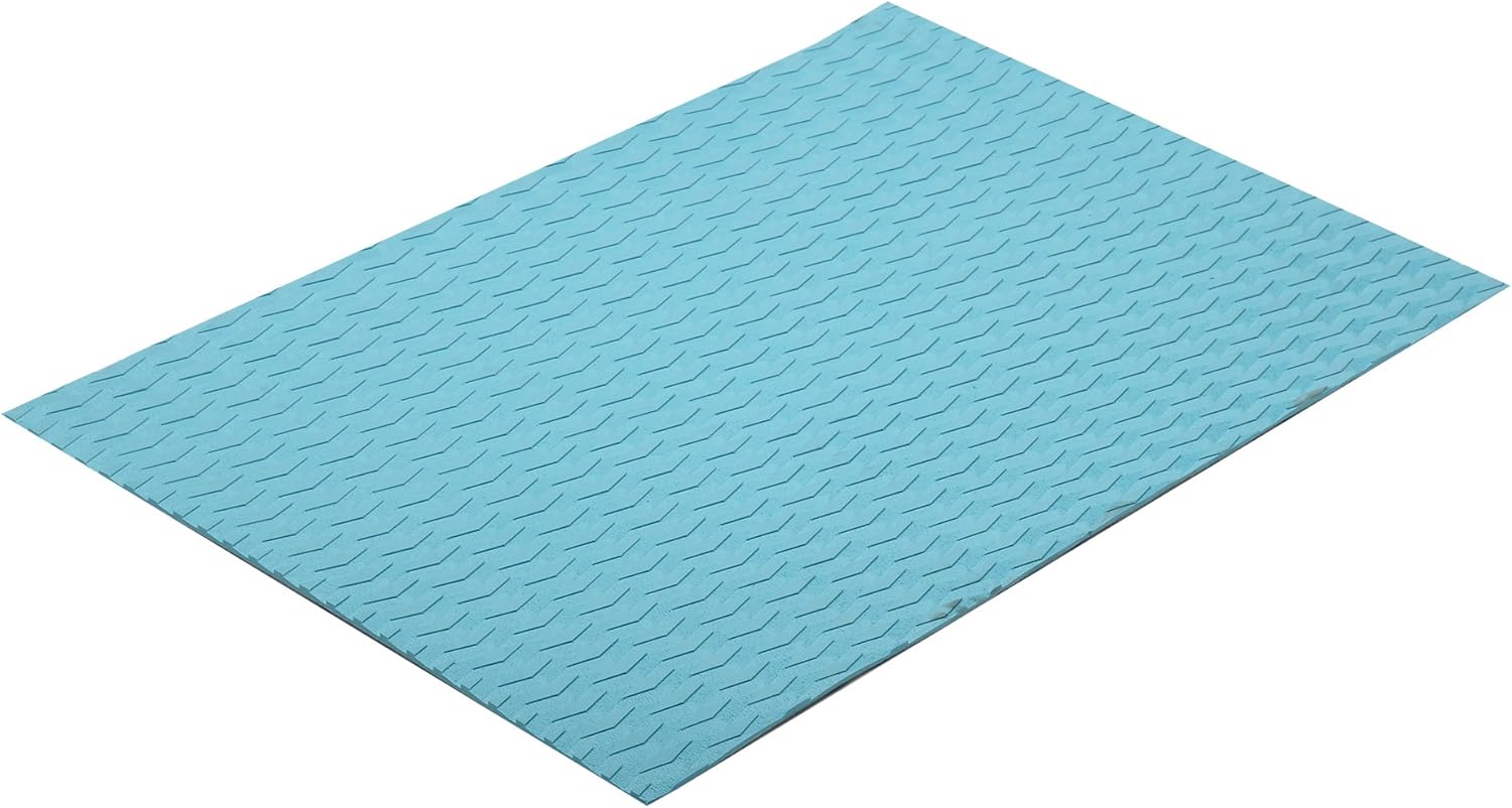 Abahub NonSlip Traction Pad 12 Pieces Deck Grip Mat 30in x 20in Trimmable EVA Sheet 3M Adhesive for Boat Kayak Skimboard Surfboard SUP BlackGrayWhiteGreenNavy BlueOrangeBlue