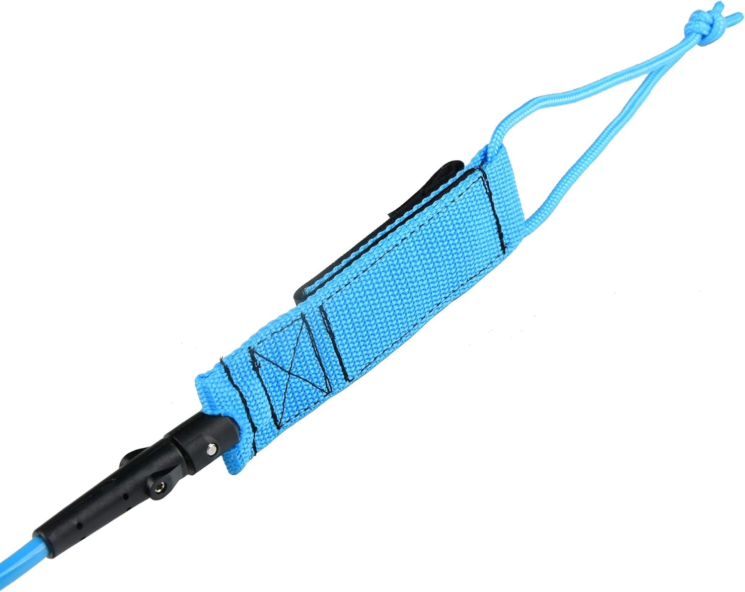Abahub Premium Coil SUP Leash 10 ft Coiled Paddle Board Leashes 72mm Thick Legrope Strap for Longboard Surfboards Standup Paddleboards iSUP Replacement Leg Rope 8 Colorsblue