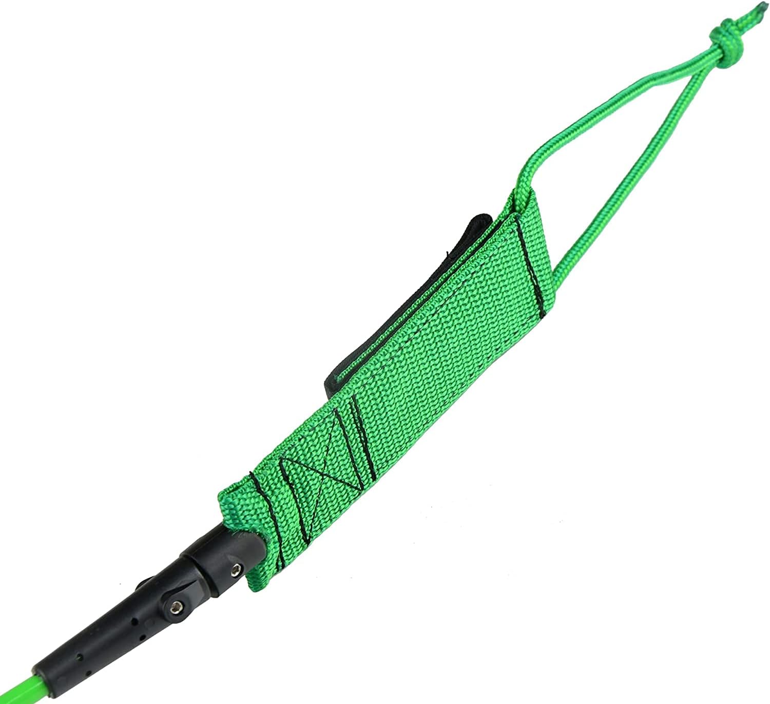 Abahub Premium Coil SUP Leash 10 ft Coiled Paddle Board Leashes 72mm Thick Legrope Strap for Longboard Surfboards Standup Paddleboards iSUP Replacement Leg Rope 8 Colorsgreen
