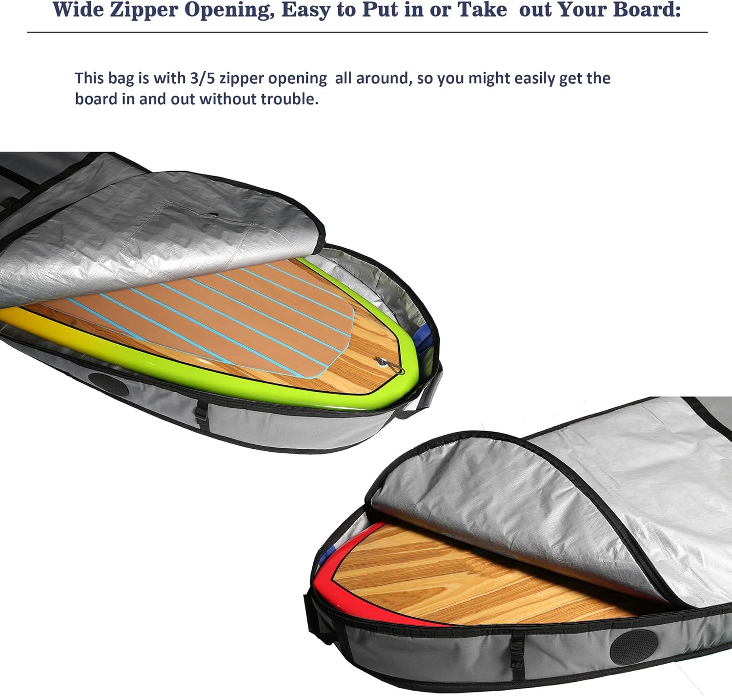 Abahub Premium SUP Travel Bag Foam Padded Standup Paddleboard Cover Case Paddle Board Carrying Bags for Paddleboarding Outdoor Airplane Car Truck96 x 33