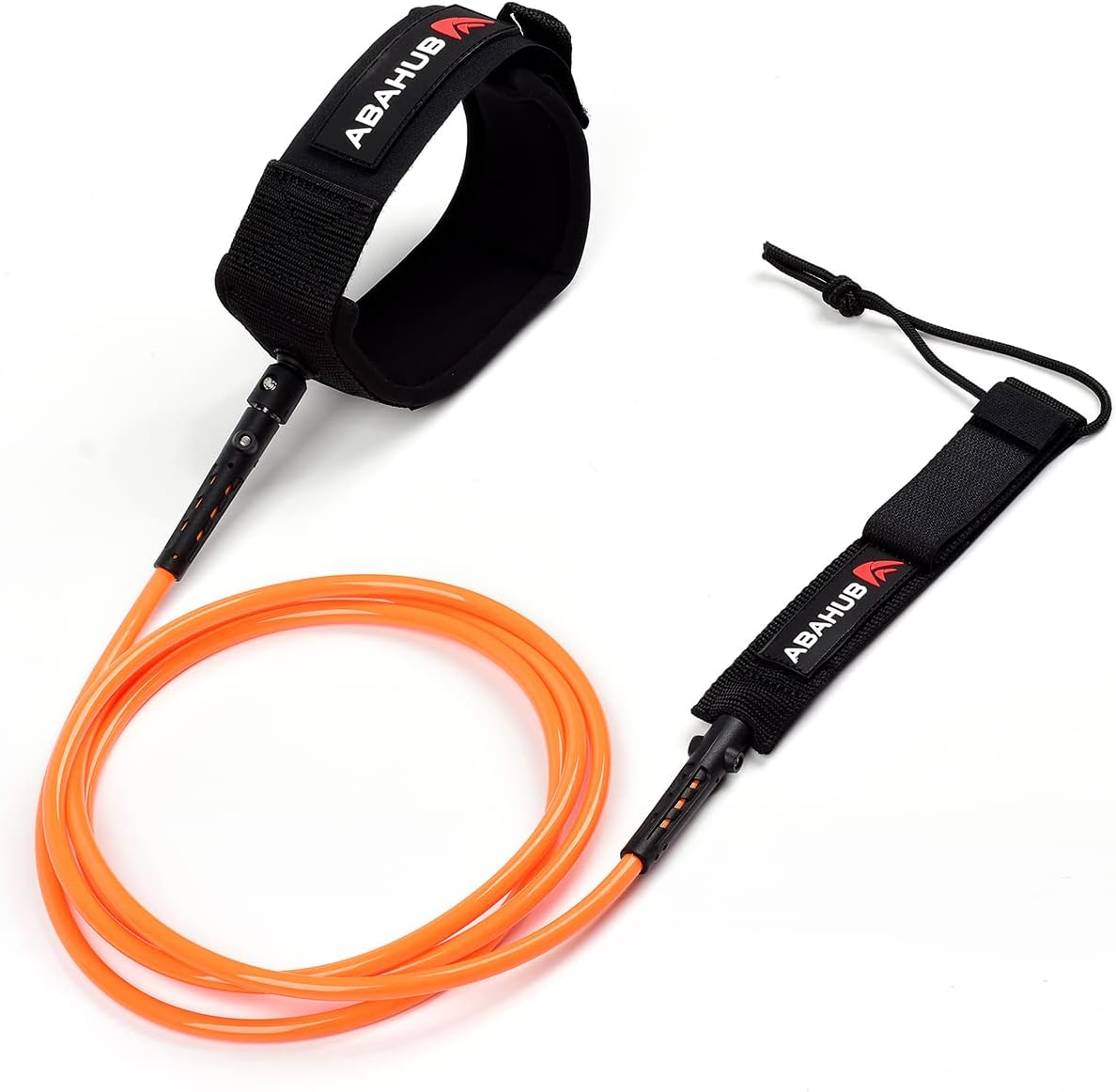 Abahub Premium Surfboard Leash 678910 ft Straight Surf Board Leashes 67mm Legrope Strap for Shortboard LongboardOrange