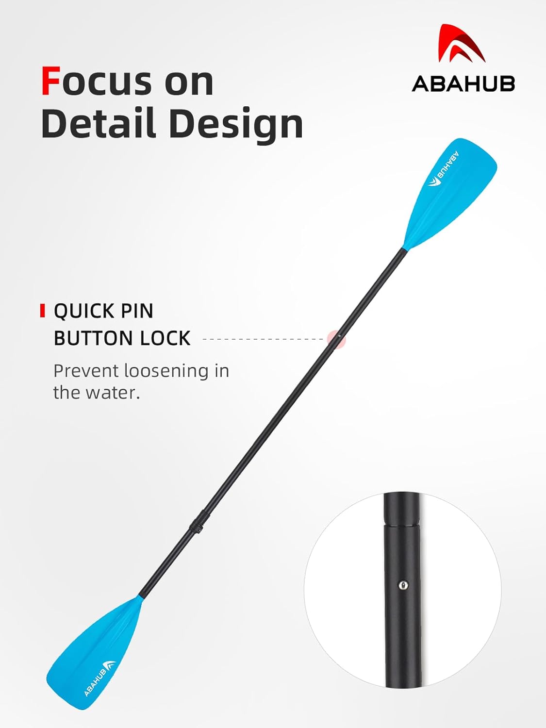 Abahub SUP Paddle  3 Piece Adjustable Paddles  Lightweight Standup Paddle Oars for Paddleboard Adjustable Aluminum Alloy Shaft 68quot  84quot BlackBlueGreenOrangeRedYellow Plastic Nylon Blade4 pcsblue