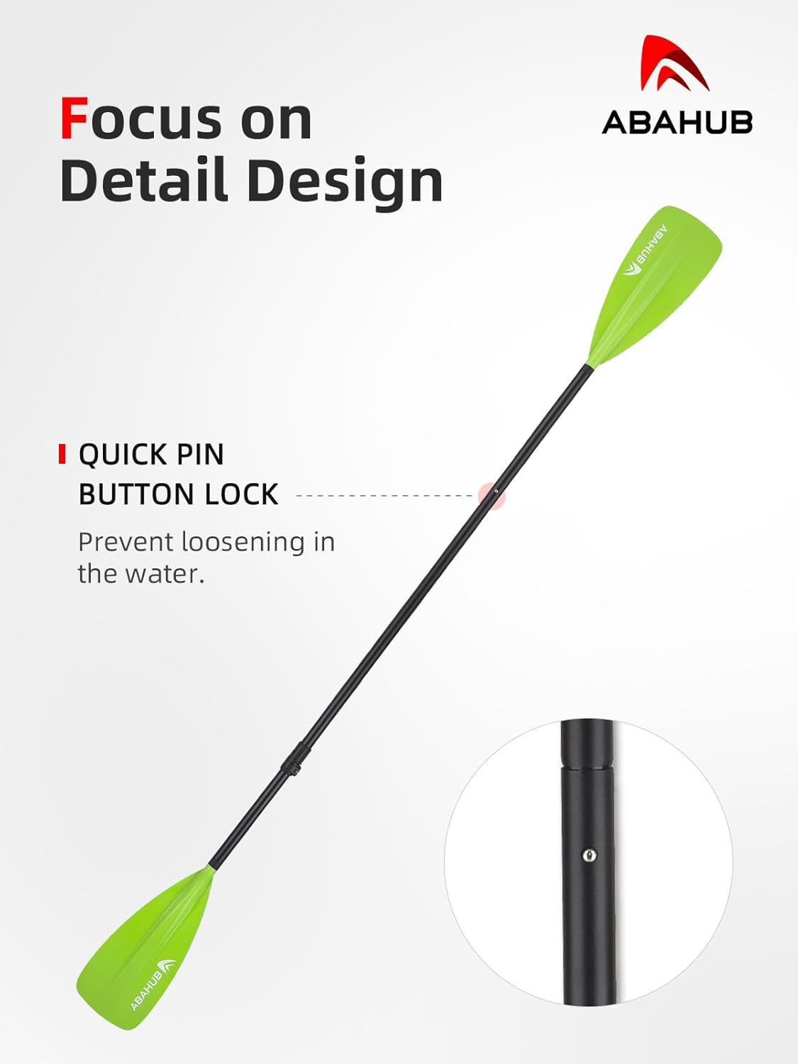 Abahub SUP Paddle  3 Piece Adjustable Paddles  Lightweight Standup Paddle Oars for Paddleboard Adjustable Aluminum Alloy Shaft 68quot  84quot BlackBlueGreenOrangeRedYellow Plastic Nylon Blade4 pcsgreen