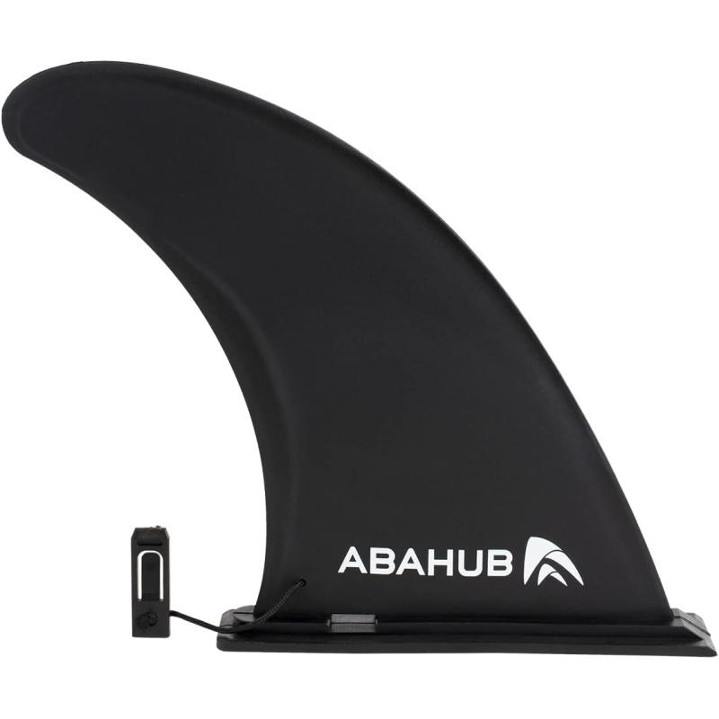 Abahub 910 SUP Single Center Fin with 1 NoTool Fin Screw Fiberglass Reinforeced 910 inch SUP Replacement Fins for Surfing Surfboard Standup Paddle Board Longboard BlackBlueWhite9 slidein fin