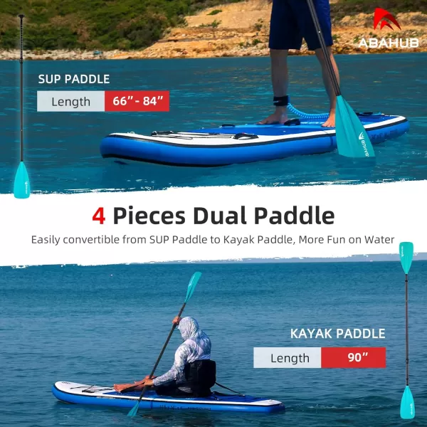 Abahub 1 x 4 Section Carbon SUP PaddleKayak Oar Adjustable Stand up Paddleboard Paddles Lightweight Carbon Shaft BlackBlueGreenGrayOrangeRed Plastic Bladeblue4 piece sup paddle