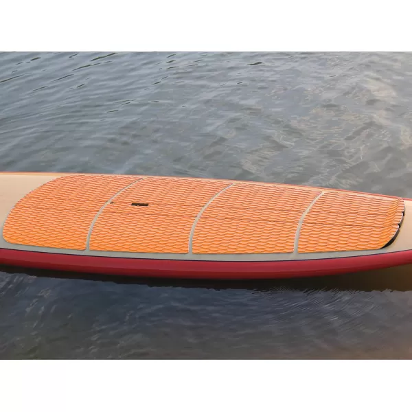 Abahub 12 Piece Surf SUP Deck Traction Pad Premium EVA with Tail Kicker 3M Adhesive for Paddleboard Longboard Surfboard BlackBlueGrayNavy BlueOrangeWhiteOrange