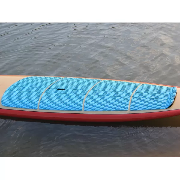 Abahub 12 Piece Surf SUP Deck Traction Pad Premium EVA with Tail Kicker 3M Adhesive for Paddleboard Longboard Surfboard BlackBlueGrayNavy BlueOrangeWhiteBlue