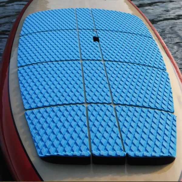 Abahub 12 Piece Surf SUP Deck Traction Pad Premium EVA with Tail Kicker 3M Adhesive for Paddleboard Longboard Surfboard BlackBlueGrayNavy BlueOrangeWhiteBlue